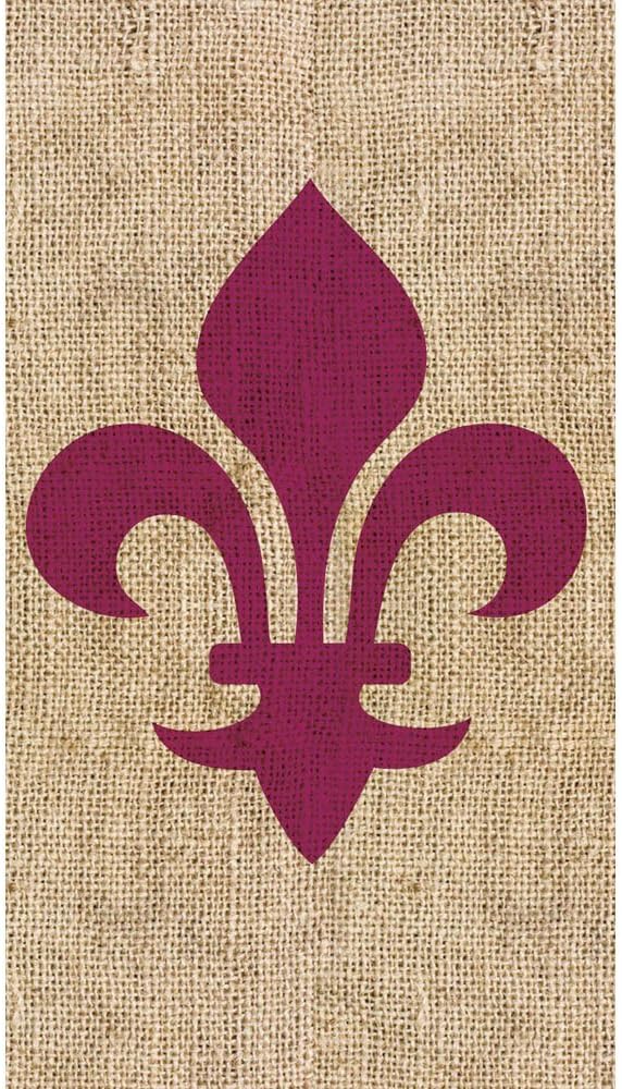 Cypress Home Red Wine Fleur de Lis Paper Guest Towels, 15