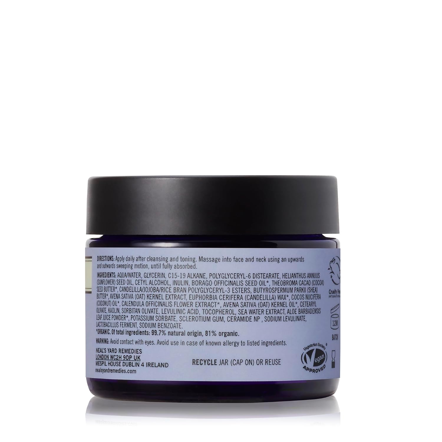 Neal's Yard Remedies Oat & Ceramide Barrier Repair Cream, Vegan & Cruelty-Free, 1.69 fl. oz. - Image 2