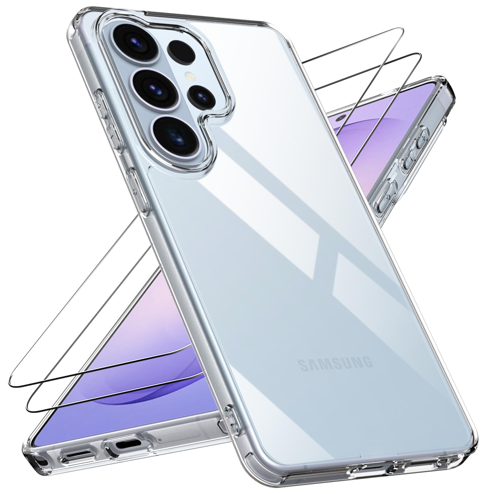 TUCCH Beschermhoes voor Galaxy S22 Ultra, beschermhoes van kunstleer, folio- hoes [RFID-blokkering] meerdere vakken, portefeuille, videohouder, maximale bescherming voor Galaxy S22 Ultra (6,8