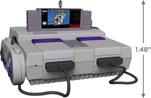 Miniatura 5 de Hallmark Keepsake Adorno de Navidad 2022, consola Nintendo Super NES, sonido y luz, multicolor