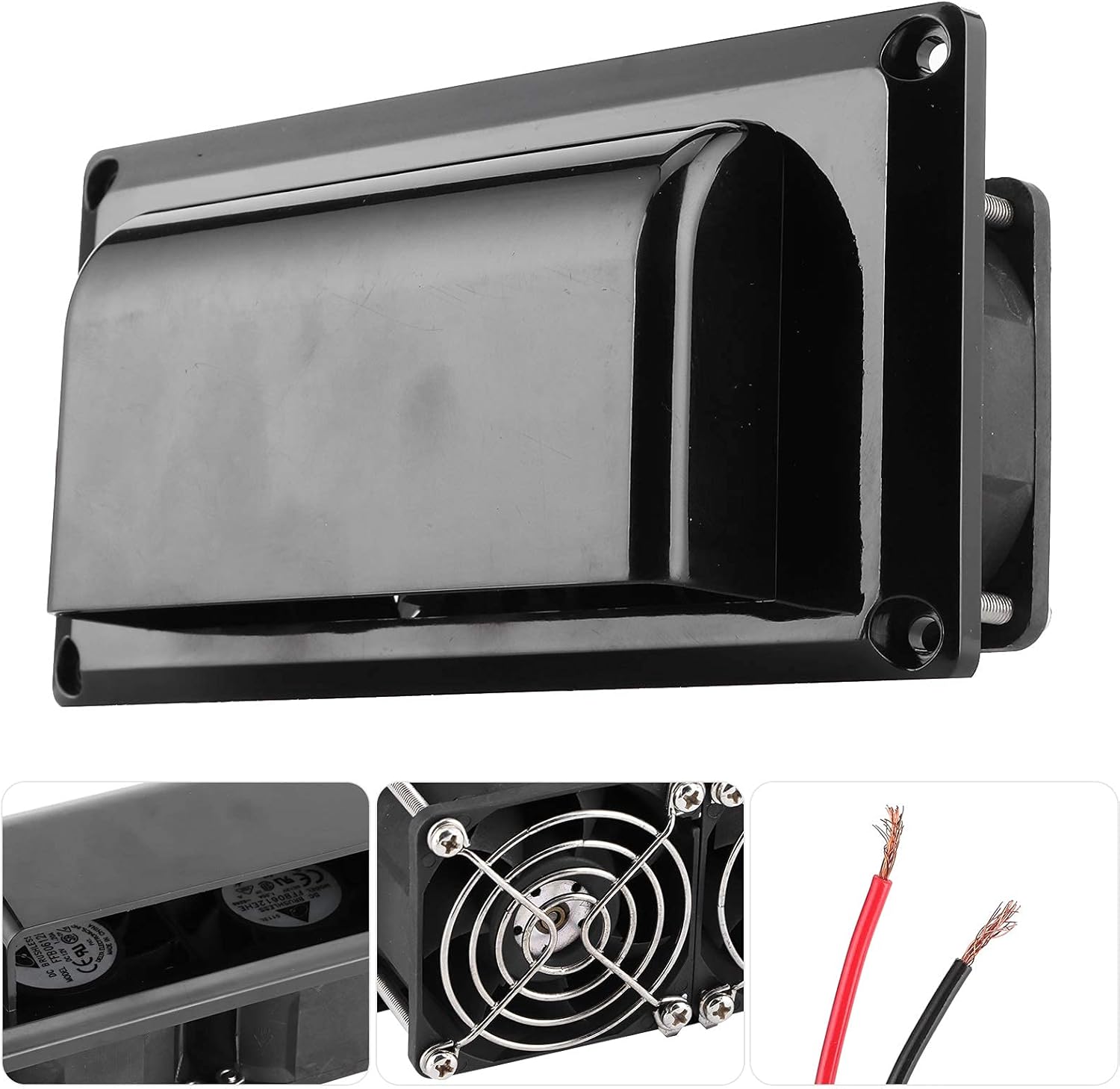 Ventilation Fan, 12V 25W Side Air Vent Ventilation Fan Motorhome Trailer RV Accessory for Trailer Boat Marine Yacht