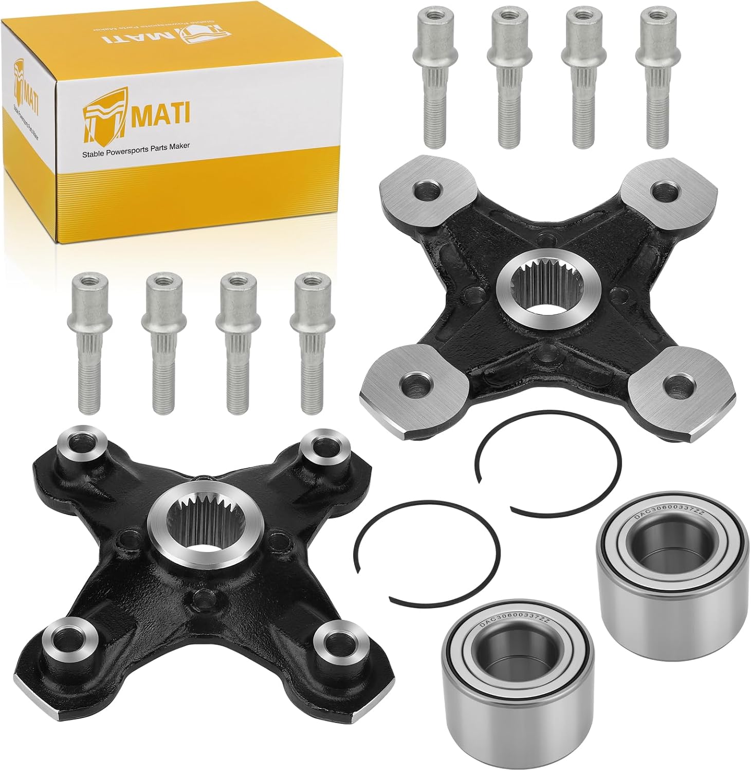 M MATI Front/Rear Wheel Hub & Bearing for Can-Am Outlander 450 500 570 650 800 850 1000 Renegade 500 570 650 800 850 1000 2012-2020 705501716 705501900 705501264 293350118