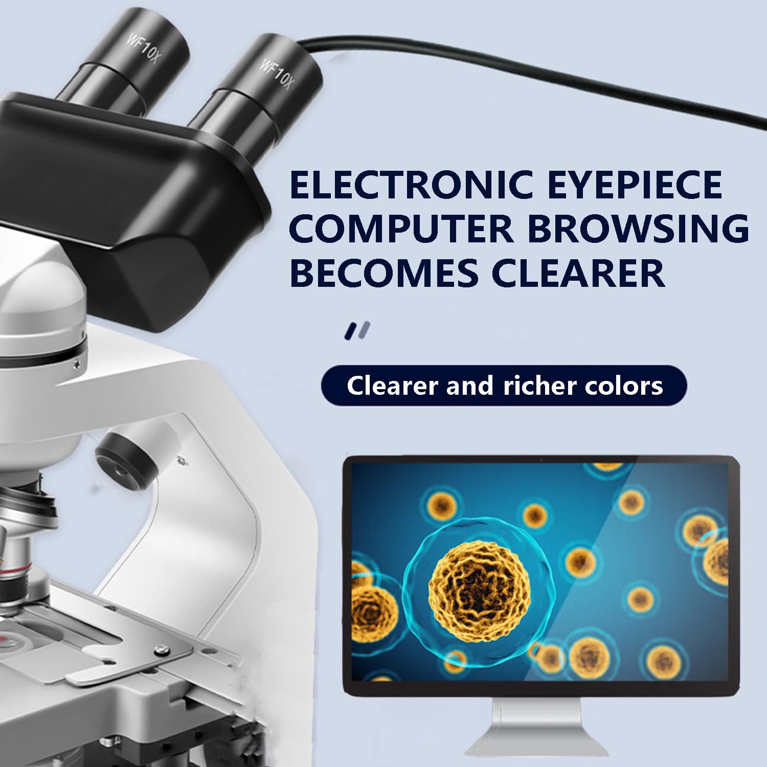 Microscopio Stereo, Microscopio Professionale, con Oculare Elettronico da 200 W, Risoluzione 1920 * 1080, Ingrandimento 40x-2000x, Adatto per Test Sperimentali