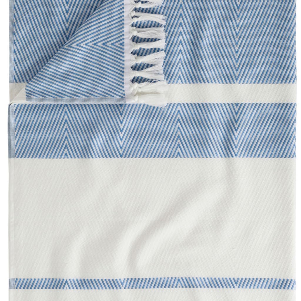 Egeria Setpreis Lynn Hamam Kapuzenmantel blau Gr. L + Pestemal Hamamtuch 341