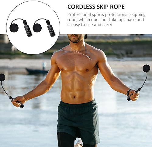 Miniatura 5 de Heavy Duty Cordless Skip Rope with Dual Ball Bearings PVC EVA Weighted Jumping Rope for Fitness Calorie Burning Full-body Workout Suitable for