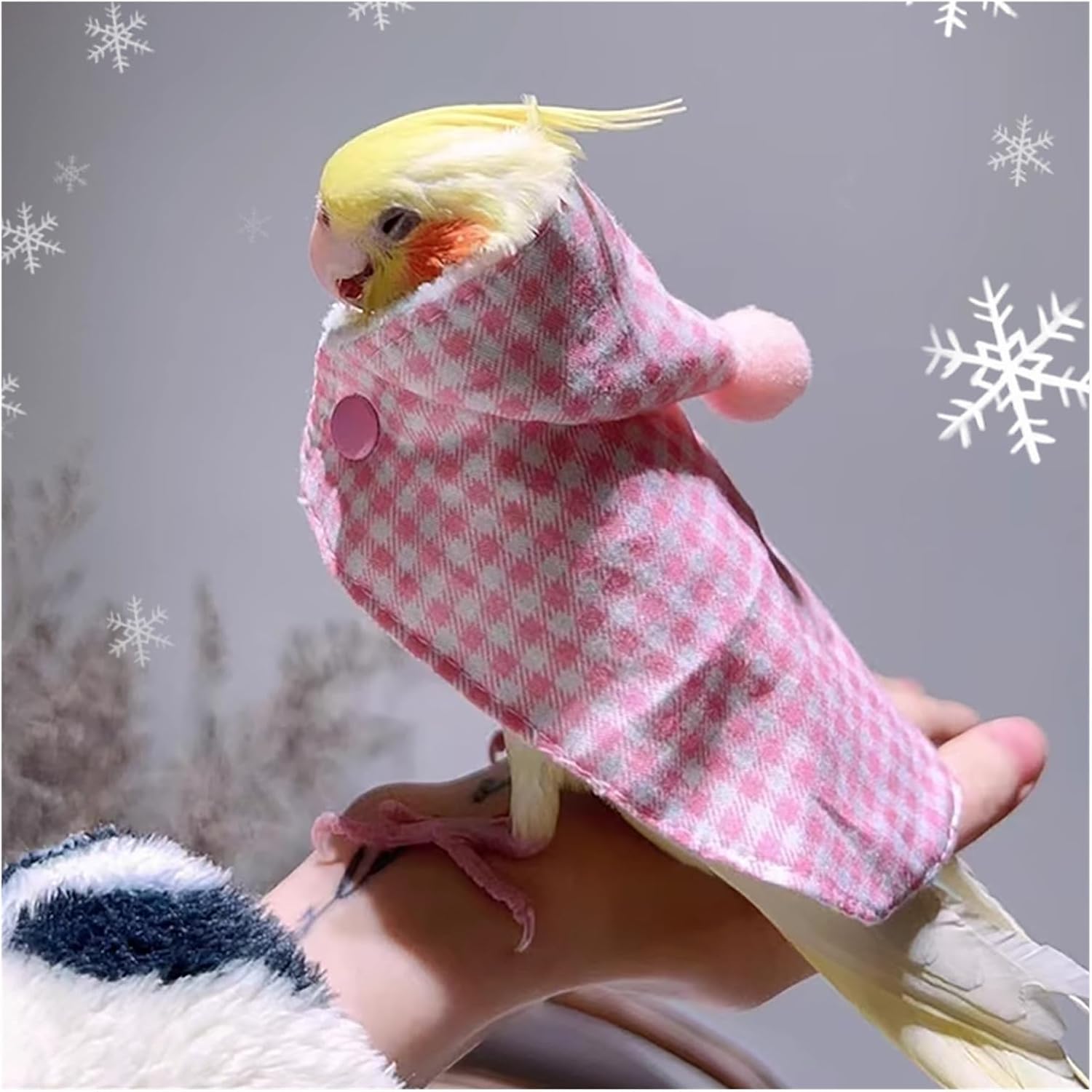 Bird Diaper, Cute Bird Clothes, Cape, Thick Jacket, Diaper, Parrot Dress, Flight Suit(Blue,Small)