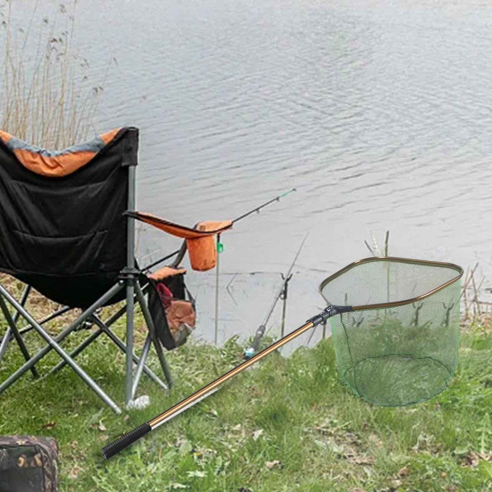 Rete da pesca Reti estensibili Retino da pesca Leggero per esterni | manico per gli appassionati di Cattura Rilascio Atterraggio