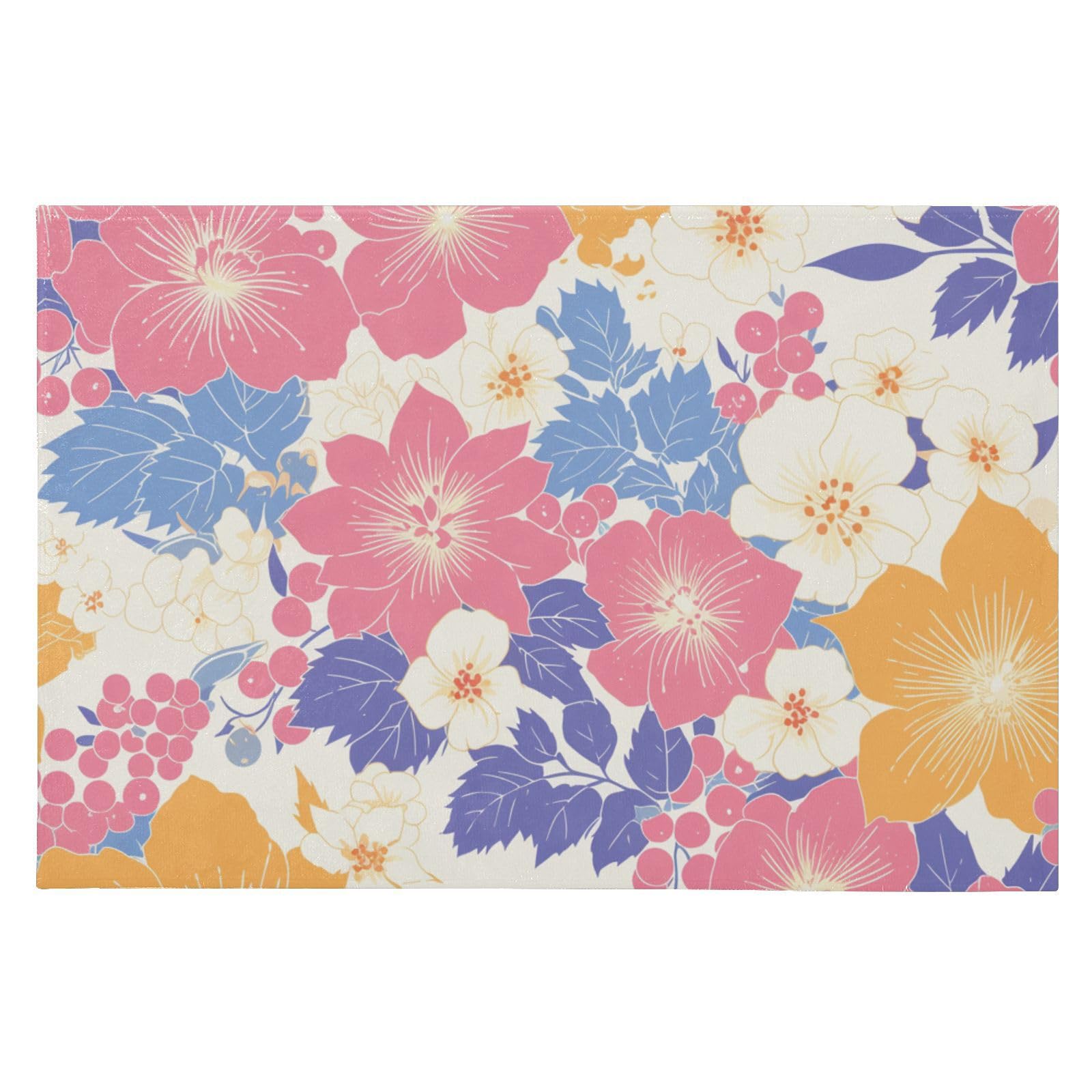 Tapis antidérapant lavable de Noël 61x91.4 cm pour entrée et salon