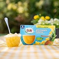 Vista 5 de Dole Trozos de Piña en Jugo 100% - Dole Cuencos de Frutas Snack - Cuencos de Fruta de 4 oz - Paquete de 12