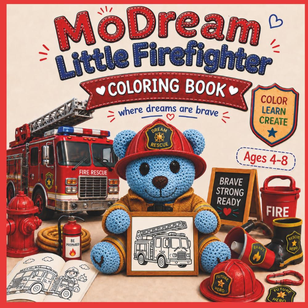 Firefighter Coloring Book for Kids Ages 4-8: Firefighter Coloring Book for Kids Ages 4-8: Easy Fire Trucks, Rescue Vehicles and Fire Station Coloring Pages