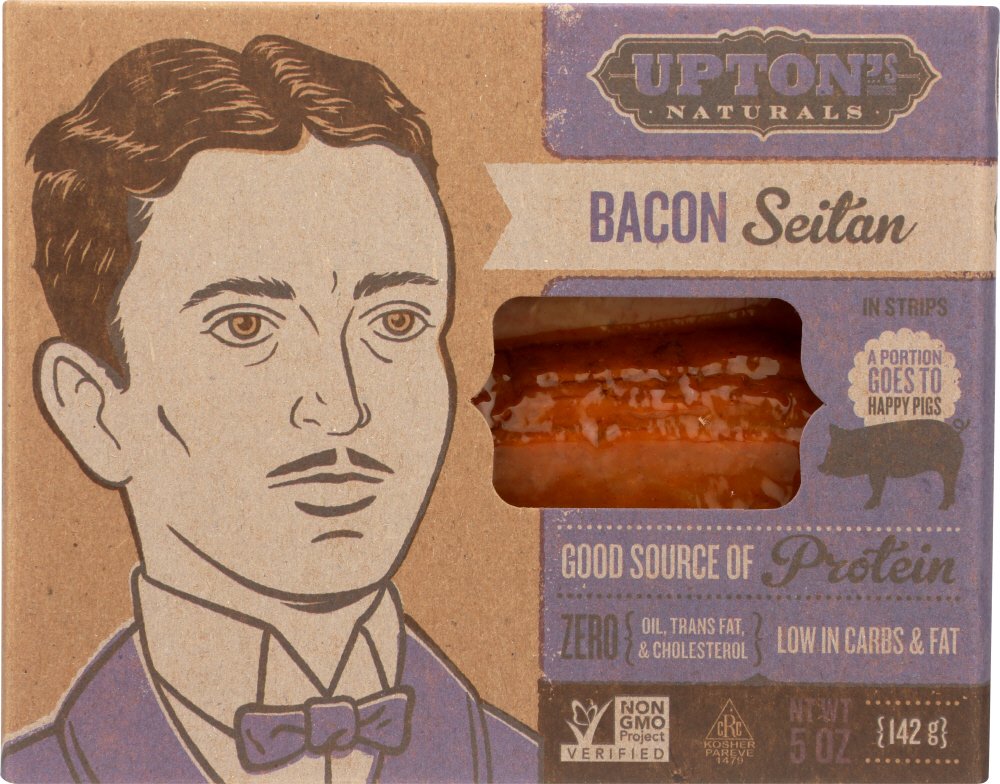 Upton's Naturals Seitan; Bacon, 5 Oz Grocery & Gourmet Food
