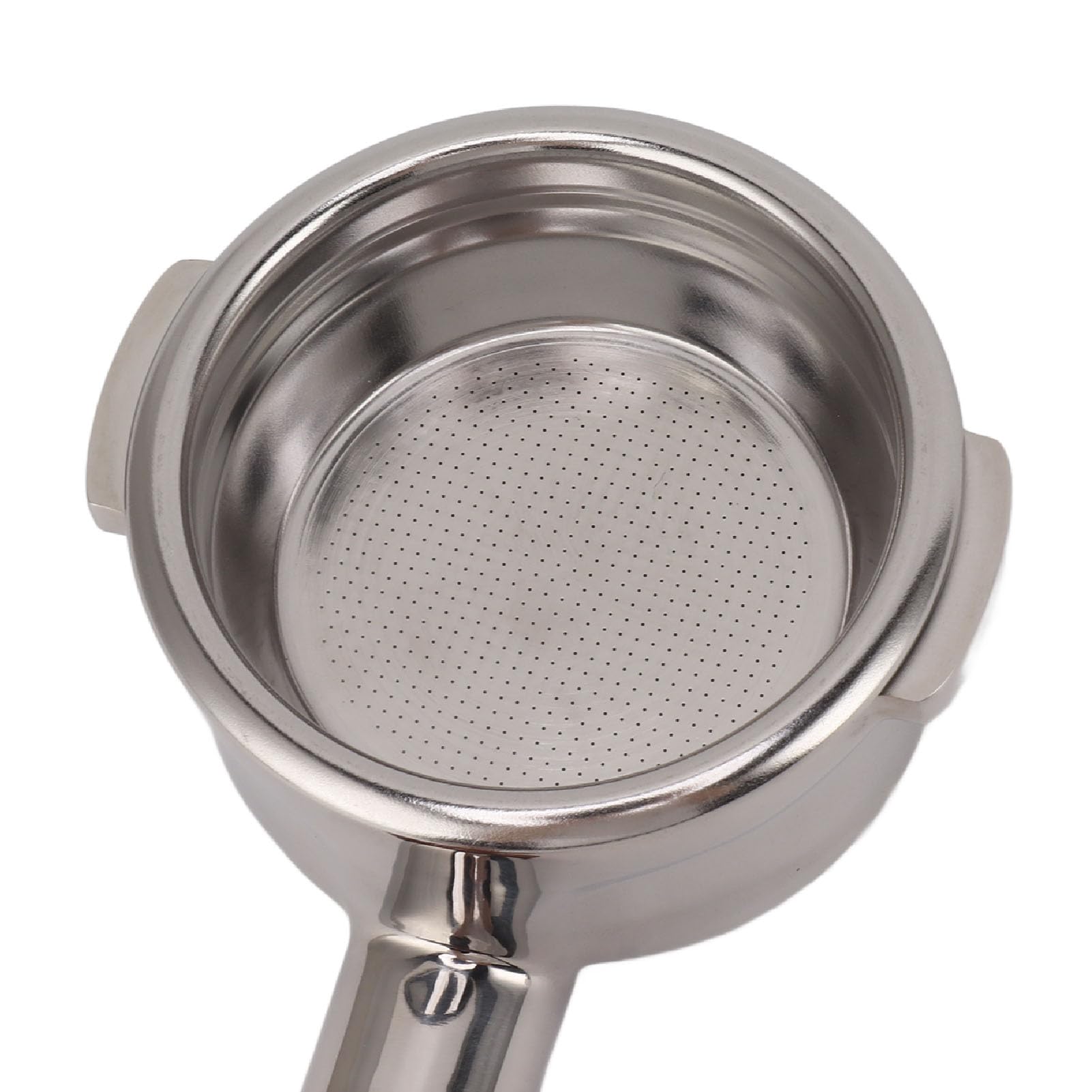 Portafiltro sin fondo de 58 mm Accesorio para máquina de café de acero inoxidable con mango de madera Herramienta de espresso profesional para cafeteras espresso comerciale (F sándalo)