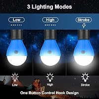 Flintronic 5 darabos LED kemping lámpa szett karabinerrel vízálló 5