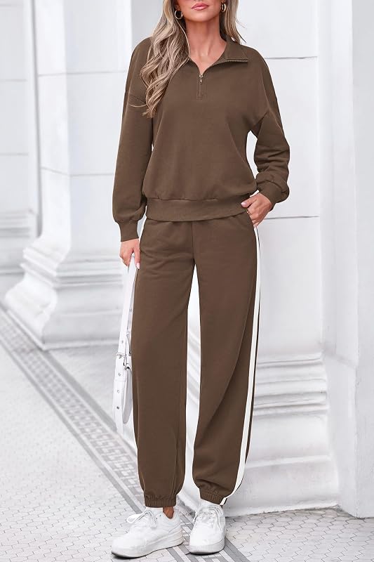 PRETTYGARDEN Womens Sweatsuits 2 Piece Outfits Fall Matching Lounge Sets image 3