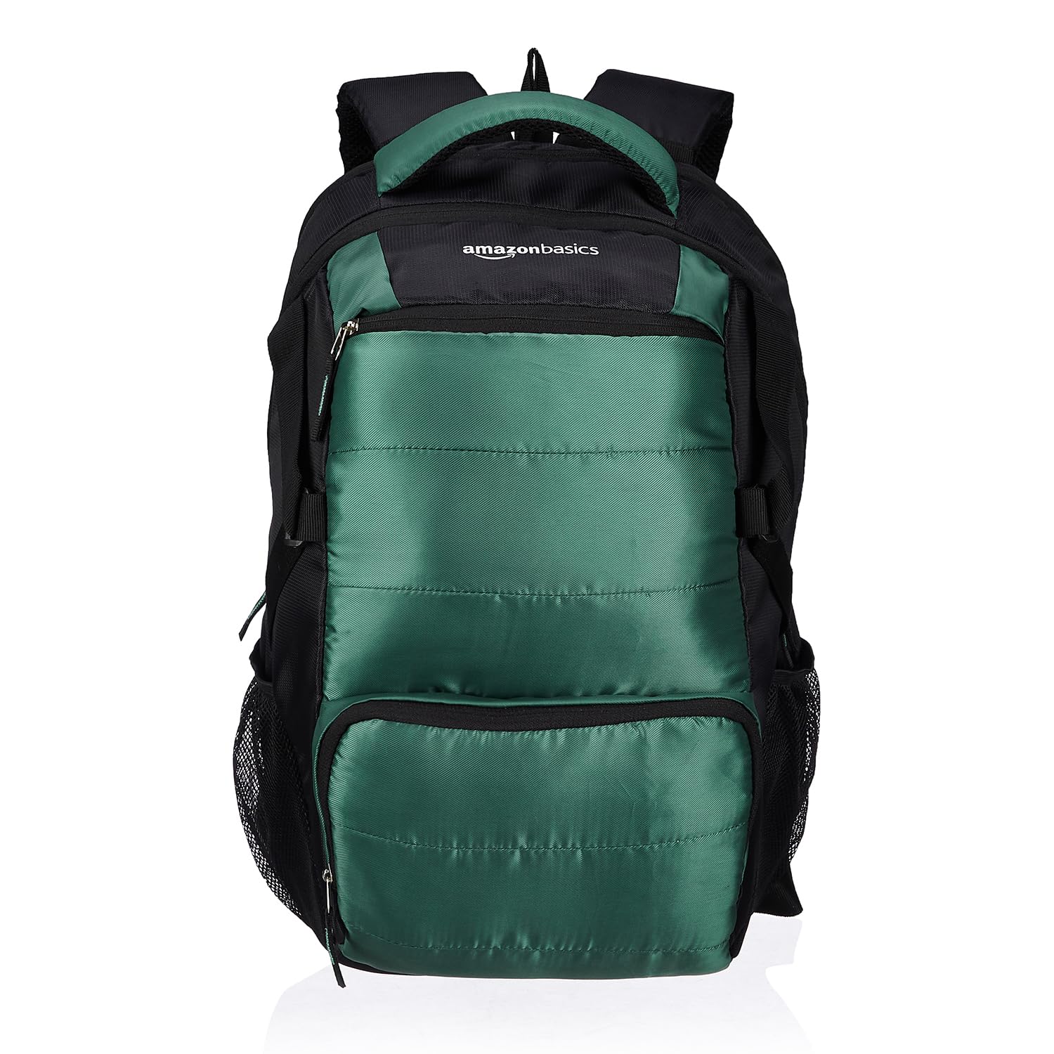 amazon basics29 L 5 Compartment Laptop Backpack for Unisex | Spacious Front Pocket and Back Padding | For Travel, Outdoor, College | 34 L x 18 W x 50 H cm | Black & Olive