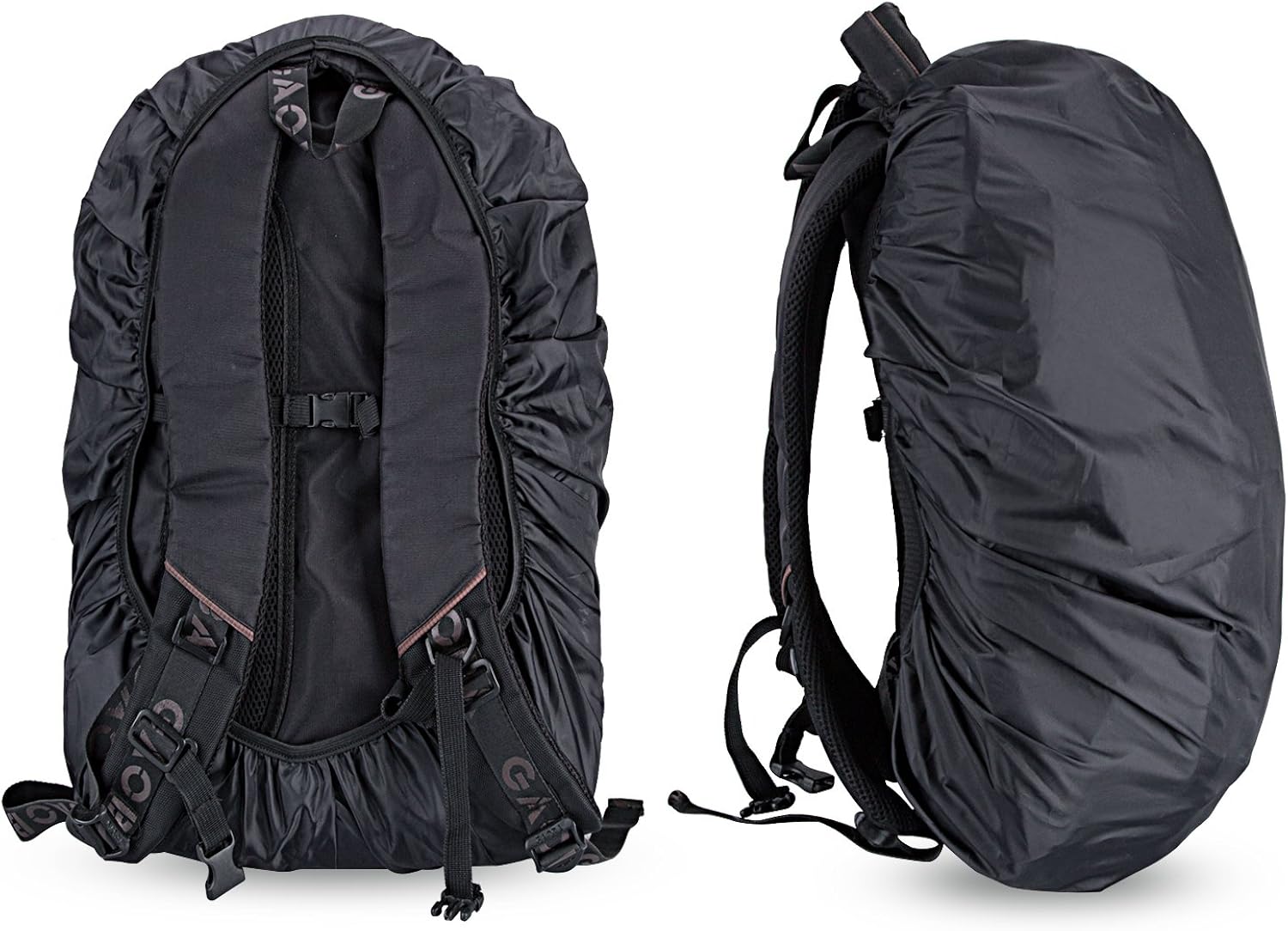 Waterproof Backpack Rain Cover,AGPTEK Rain Cover for Backpack with Anti Slip Buckle Strip for Hiking Camping Traveling Cycling with Storage Bag,2 Pack