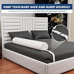 Bed Bumper for Toddlers with Adjustable Straps | Portable Toddler Bed Rails | Travel Toddler Bed Bumper for Full Size Bed, Twin, Queen & King | Foam Bumpers for Toddlers