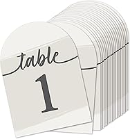 Vista 16 de Big Dot of Happiness Tarjetas de números de mesa verde salvia, tarjetas de doble cara de 5 x 7 pulgadas, tarjetas de recepción de boda, fiesta