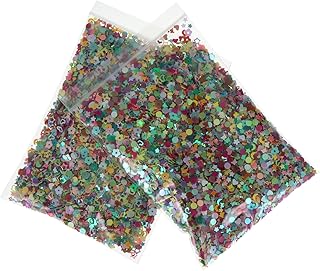FAVOMOTO 3mm Nail Glitter Manicure Sequin 60g...