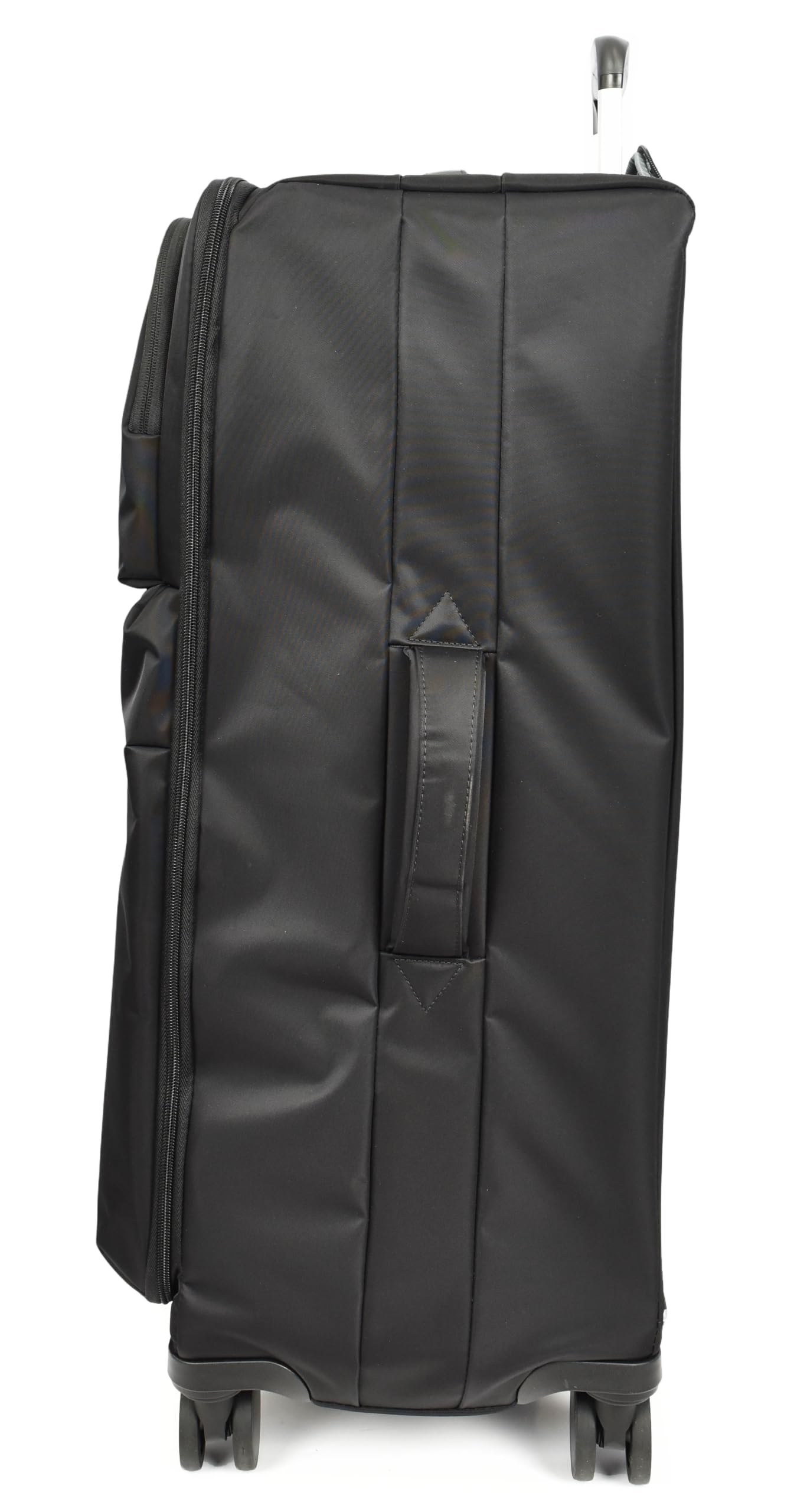 Soft Shell - Valigia da viaggio espandibile con serratura TSA, 8 ruote girevoli, manico telescopico, tasche frontali con cerniera, interno organizzato, valigia leggera Moses grande