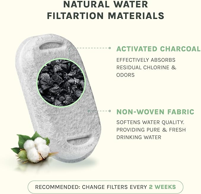 Fuente de Agua para Gatos PURRVANA - Diseño Zen, Filtración, Silenciosa miniatura 9