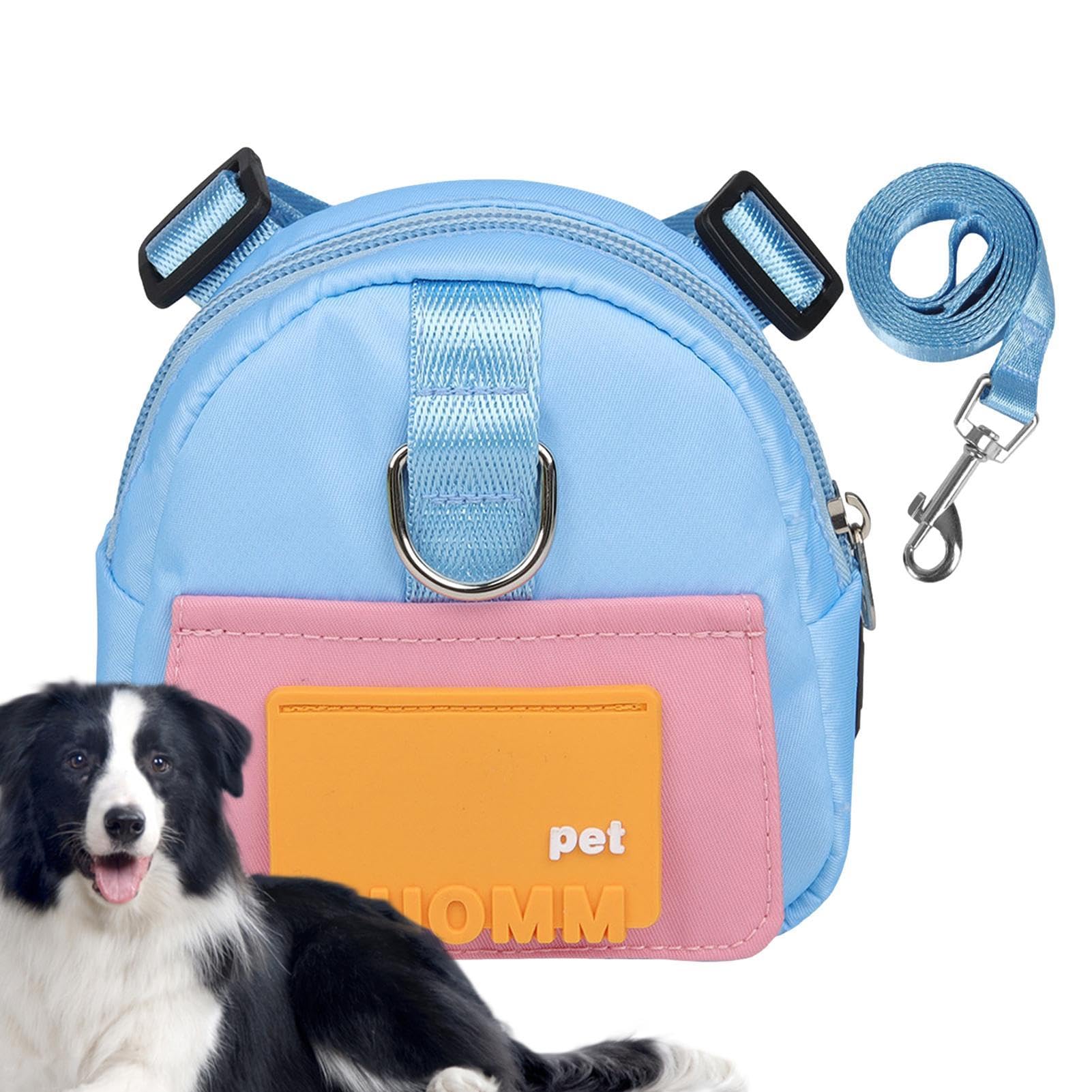 Dog Backpack to Wear, Dog Saddle Backpack | Dog Saddle Backpack, Self-Supporting Treat Pouch, Dog Saddle Backpack Harness, Comfortable for Travelling