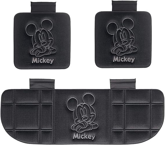 ボンフォーム シートクッション ディズニー ミッキー ミッキープレスベロア 軽 普通車 シングルプレス ストッパー付き カク45x45x2cm ブラック 5590 02bk 車 バイク 車 バイク Amazon