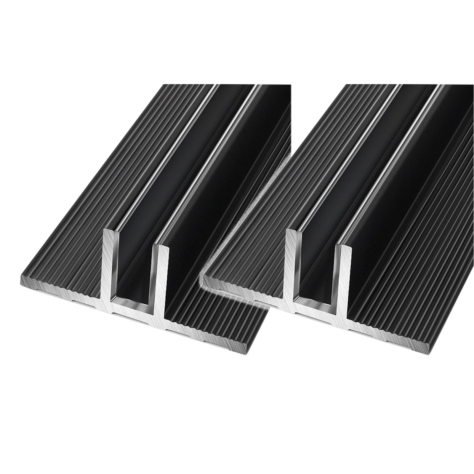 Fente en alliage d'aluminium pour verre acrylique et panneau bois avec longueur réglable
