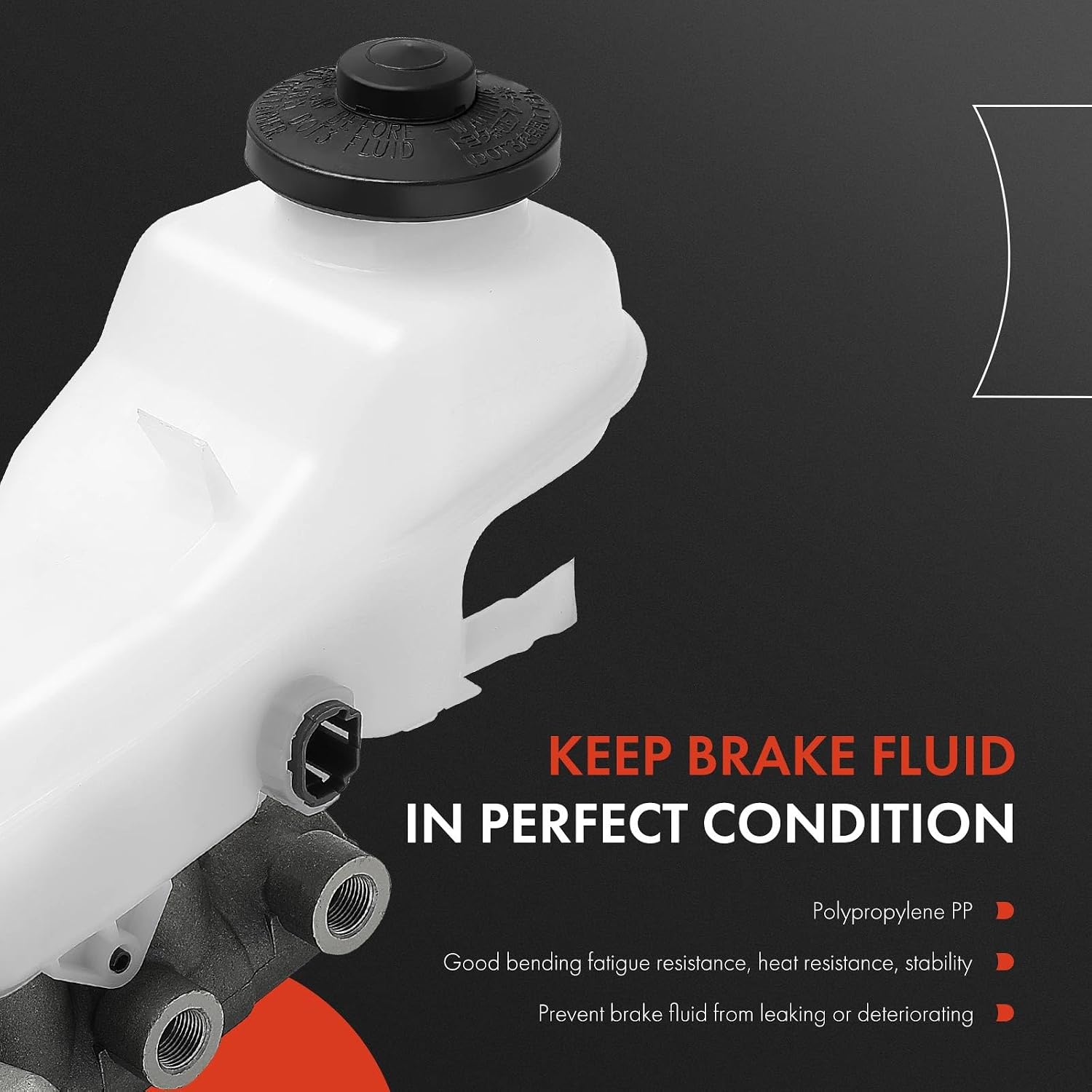 A-Premium Brake Master Cylinder with Reservoir and Sensor Compatible with Toyota Vehicles - Corolla 2014-2019, Matrix 2013-2014