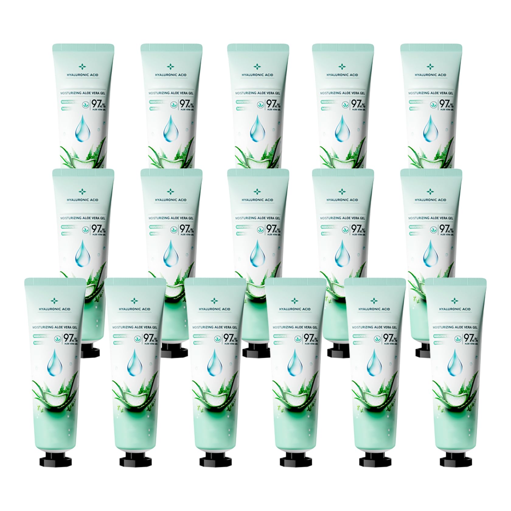 LZYLLS 16PCS Aloe Vera Gel for Face and Body,Hydrating Aloe Vera Gel,Cooling Refreshing After Sun Lotion,Soothing Non-Sticky After Sun Lotion Set,