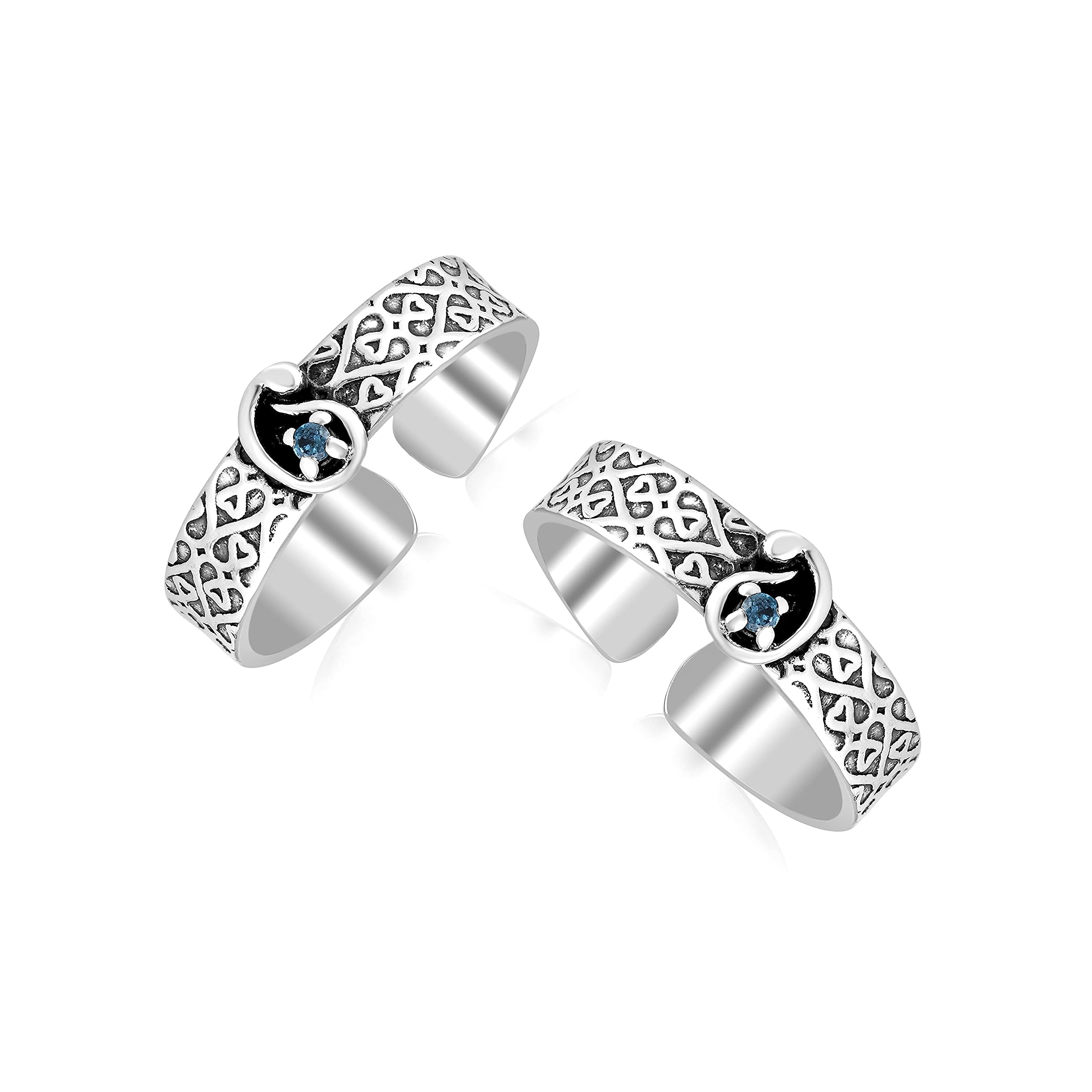 Silver Style 925 Sterling Silver BIS Hallmarked Antique Designer Toe Ring For Women (B0993N914K) Amazon Price History, Amazon Price Tracker
