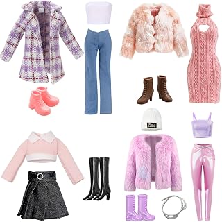 Puppenkleidung-Set, 16 Teile mit Zubehör