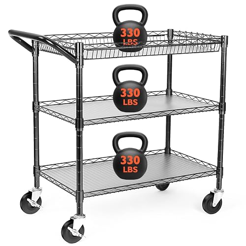 BolDuck Heavy Duty Utility Cart, 990Lbs Capacity