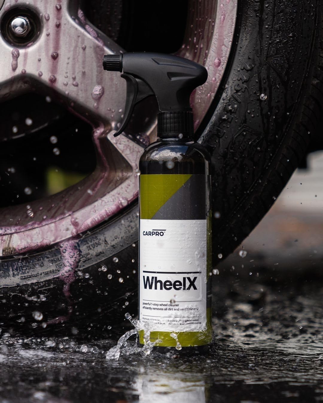 CARPRO WheelX - Spray limpiador para llantas y neumáticos de coche, listo para usar, 500 ml