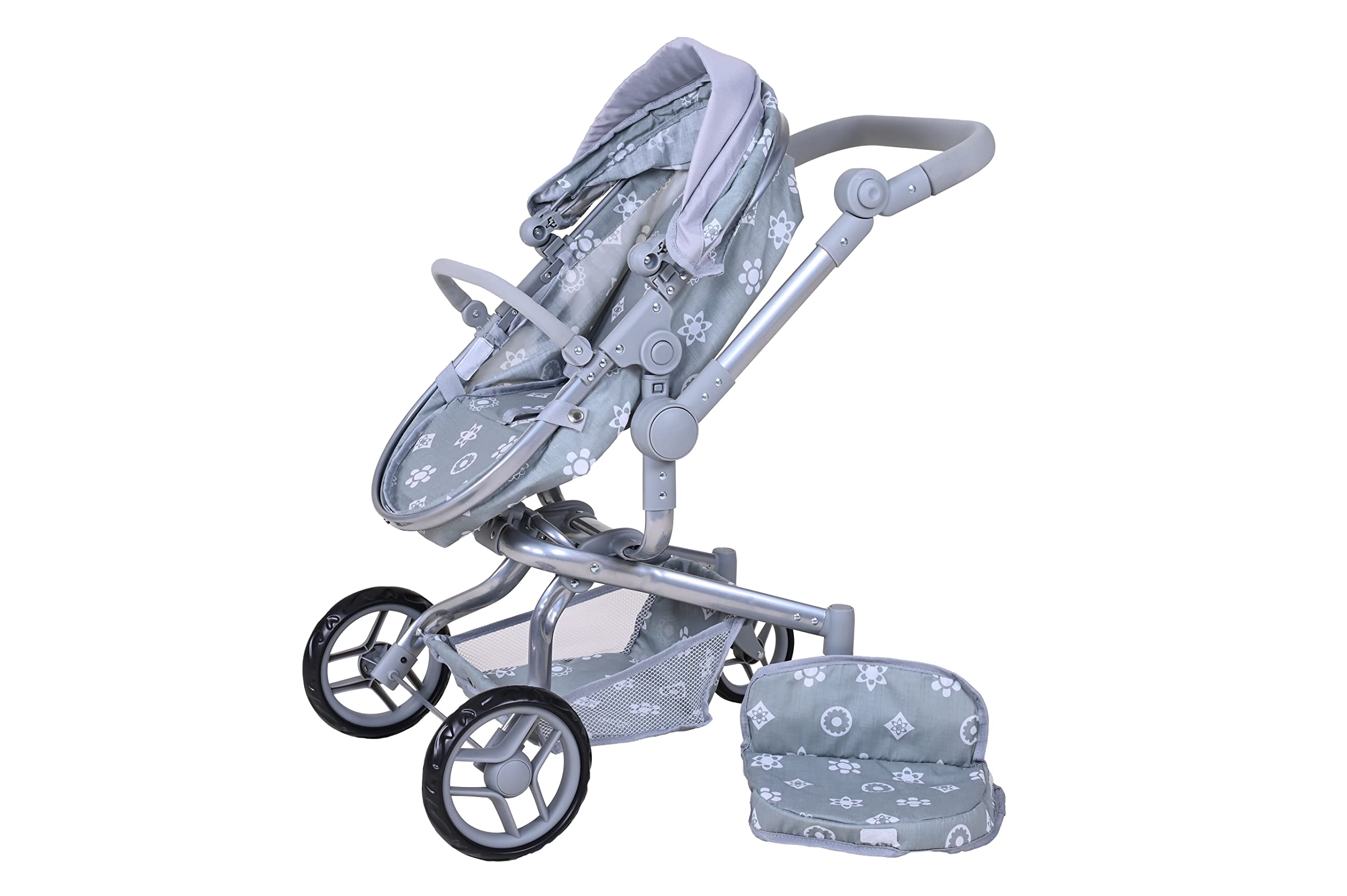 Passeggino Per Bambole Boonk Di Knorrtoys - Trasformabile In Passeggino Sportivo, Con Cappottina E Cestino, Per Bambole Fino A 52 Cm