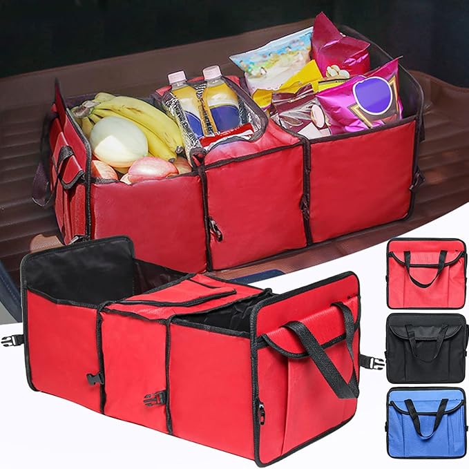 Ke1Clo Insulated Trunk Organizer, Foldable Car Organizer