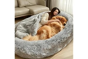 Giant Dog Bed for Humans with Adjustable Back