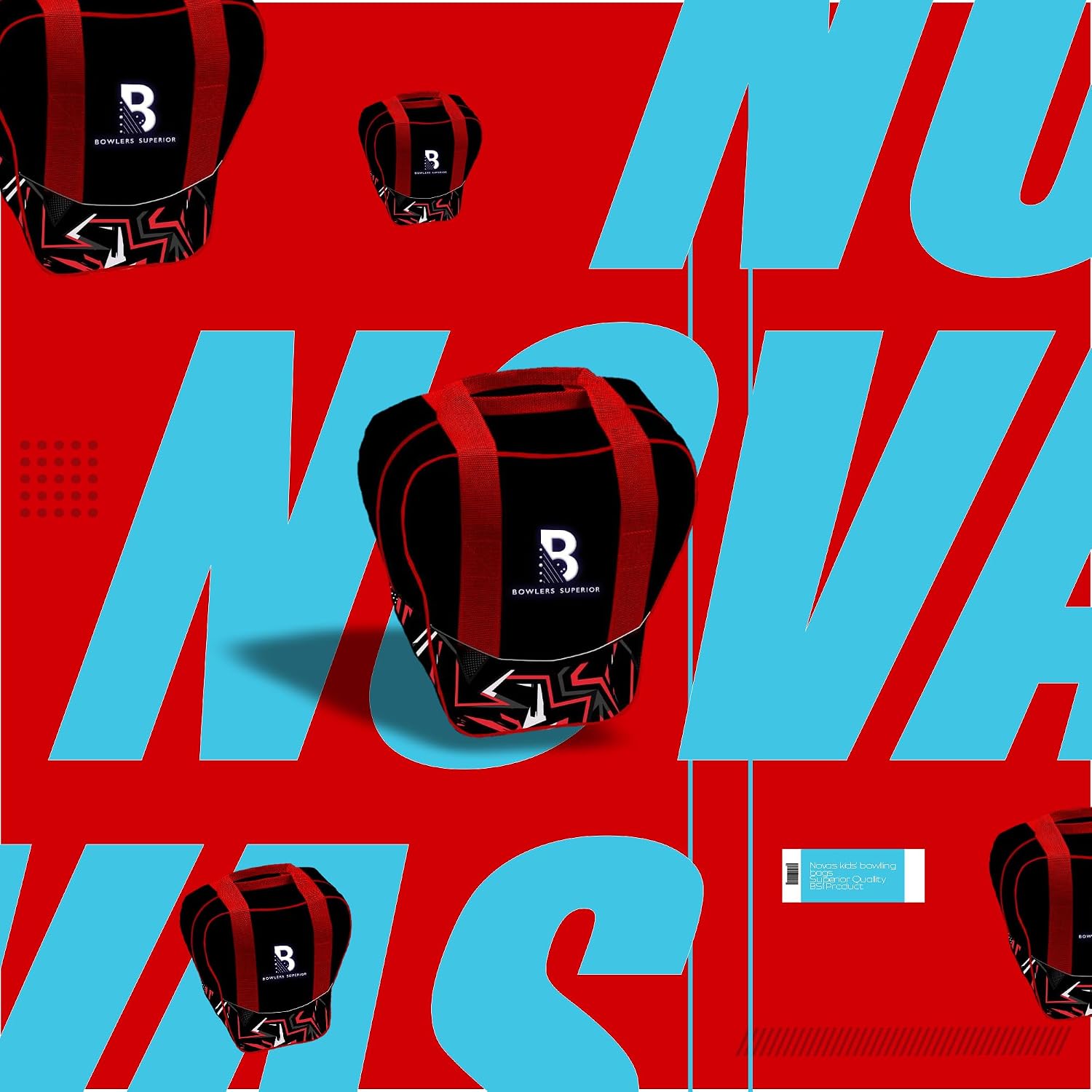 BSI Nova Bowling Bag for Men & Women – Single Ball Tote with Compact Shoe & Accessory Storage
