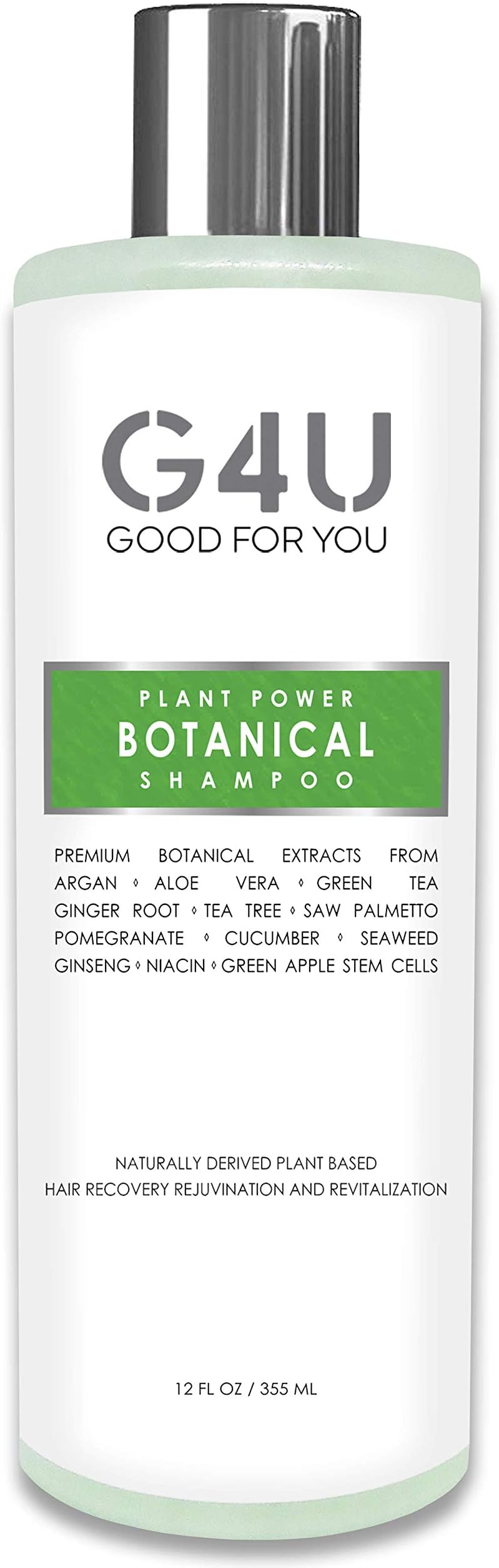 Botanical Shampoo for Hair Loss, Hair Growth and Thinning Hair. For Men and Women, All Hair Types, Colored Hair. Sulfate Free, Natural and Plant Based. For Home, Salons and Spas. 12 oz