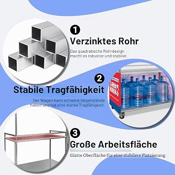 Foldable Sales Stand with Roof Portable Outdoor Shopping Trolley Food Stand with Shelf and Lockable Wheels Ideal for Markets Street Food Events and Festivals