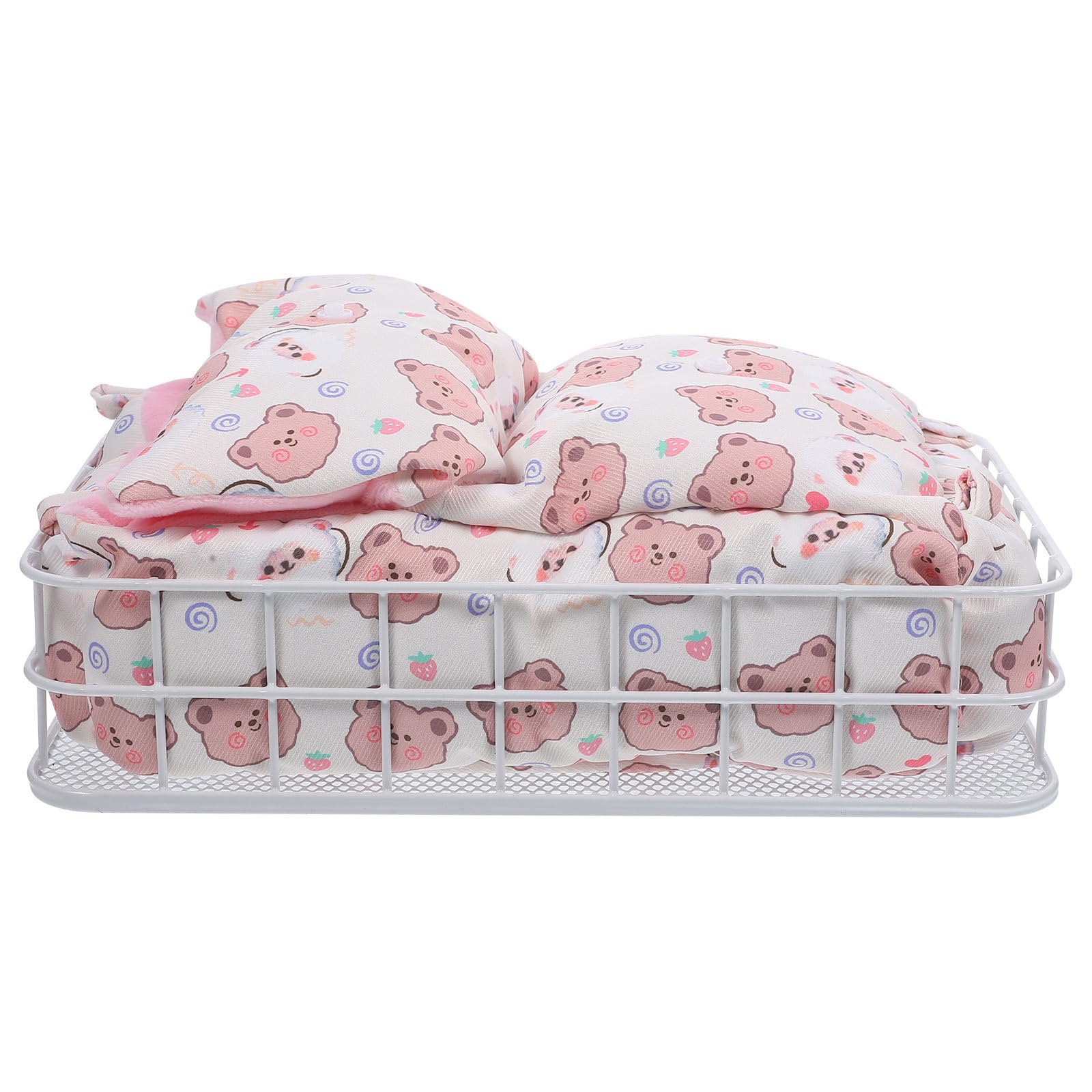 FOMIYES Hamster Hängematte aus Atmungsaktivem Material Kleines Haustierbett für Käfig Meerschweinchen und Chinchillaruheplatz mit Stabilem Metallrahmen Winter Schlafplatz für Kleine Tiere