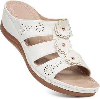 Ablanczoom Wedge Sandals for Women Summer: Comfortable Platform Slide Sandals - Casual Dressy Walking Shoes for Daily Wear
