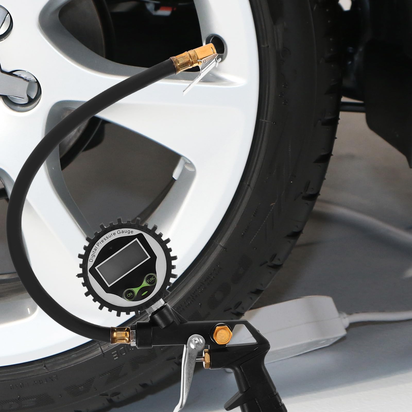 Manómetro Digital Mano y Precisión en 837 1.6% de Presión de Neumáticos Resistente y Fácil de Usar para Bicicleta y Suv