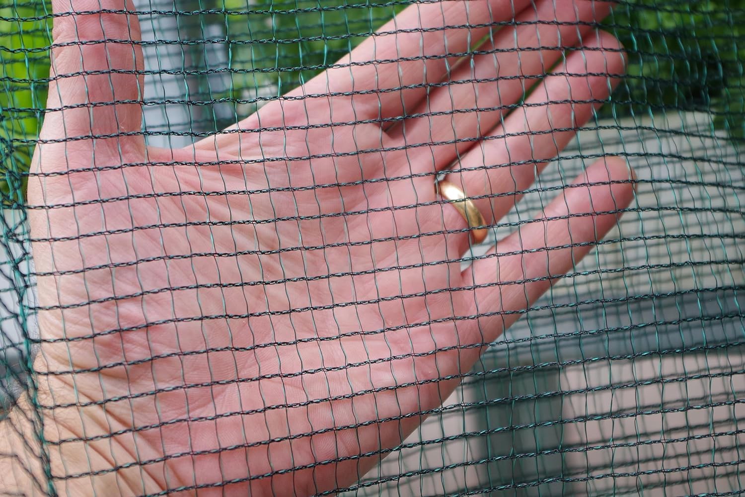 Rete Antigrandine rete intrecciata a due fili per la protezione delle piante dalla grandine e da altri agenti atmosferici, 5 metri di larghezza per varie misure di lunghezza (30 metri)