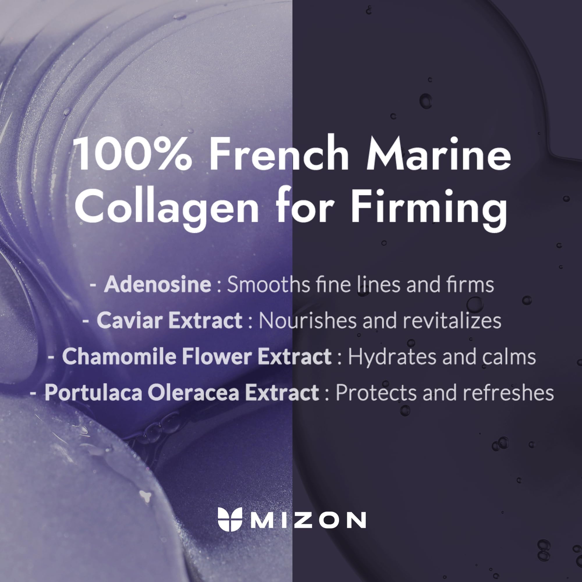 MIZON Under Eye Collagen Patches with Marine Collagen, Eye Gel Treatment Masks for Puffy Eyes, Dark Circles, Moisturizing Improves Elasticity, 60 Pcs 1