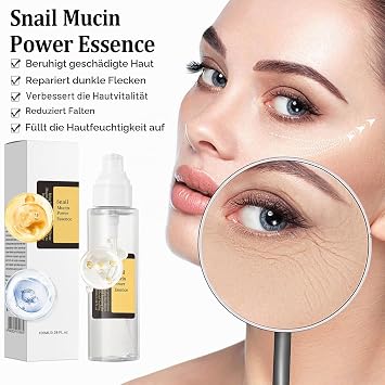 Snail Mucin Face Serum & Face Moisturising Cream Set Snail Slime Serum with Snail Mucin Anti Ageing Face Serum & Moisturising Cream Face for Firm Hydrating Skin Skin Care Set