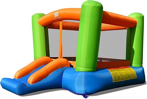 Miniatura 8 de COSTWAY Casa inflable de la despedida de los niños que saltan la casa de juegos interior y al aire libre con el ventilador de 550W