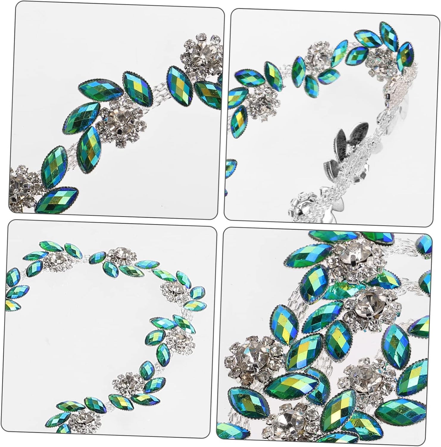 Rhinestone Applique Decorative Chain for DIY Crafts Fashionable Sash Belt and Clothing Embellishments for Shoes Bags and Home Decor