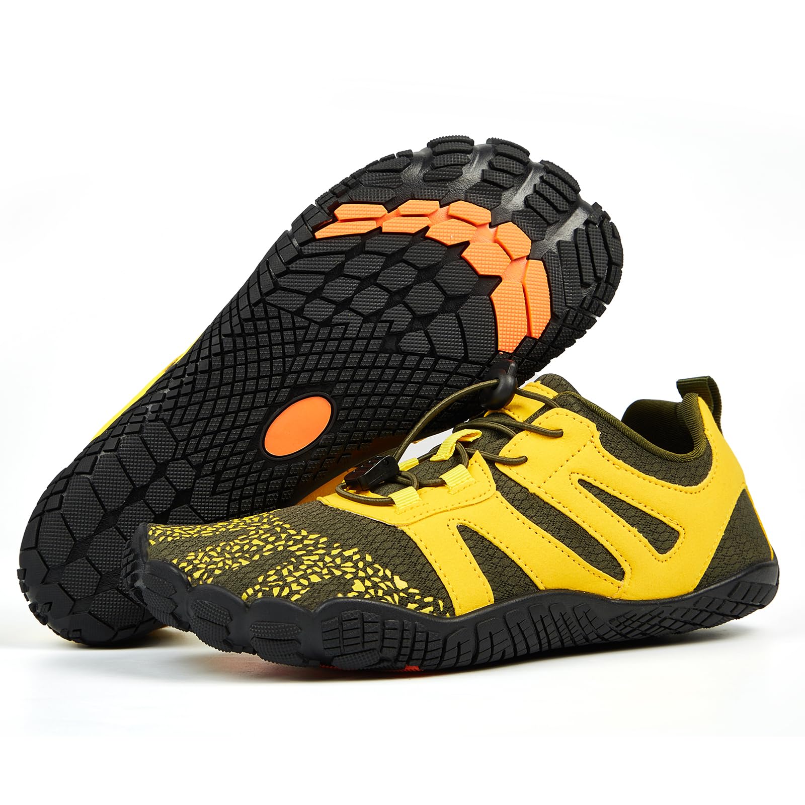 GTVGJH Sports Hiking Water Shoes Women Men's Quick-Drying Barefoot Kayaking Beach Hiking Surfing Training Yellow 43