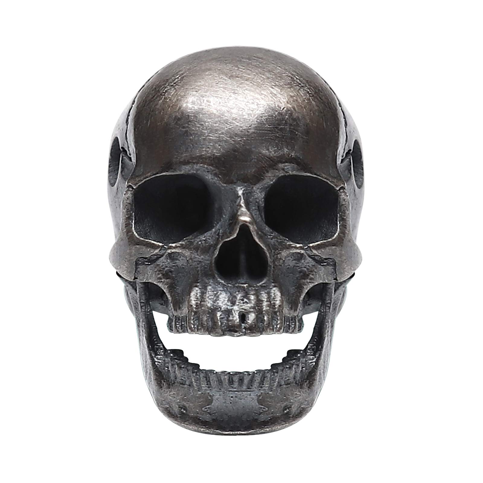 Handmade Skull Charm Pendant - Sterling Silver Gothic Bead For Necklace Or Bracelet
